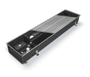 Внутрипольный конвектор VARMANN Qtherm HK 130х310х1250 (анодированный в цвет махагон) правое подключение, QHK2 310.130.1250 RR U FK02