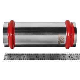 Муфта ROMMER надвижная ВПр, 35, из нержавеющей стали прессовой, RSS-1019-000035