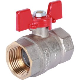 Кран шаровой ROMMER 1 ВН/ВН, ручка бабочка, RBV-0003-0110225