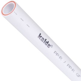 Труба полипропиленовая армированная (стекловолокно) (цвет белый) Kalde d=110х18,3 (PN 25), R.3202-tfr-110000