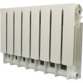 Радиатор биметаллический Global STYLE PLUS 350 8 секций боковое подключение (белый RAL 9010), STP03501008