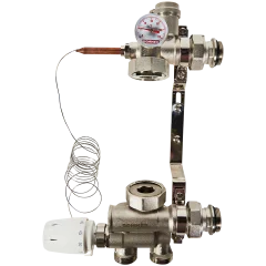 Насосно-смесительный узел ROMMER RDG-0120-009000 с термостатической головкой с выносным датчиком , без насоса