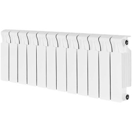 Радиатор биметаллический RIFAR MONOLIT 300 12 секций боковое подключение (белый RAL 9016), 3RM30-12