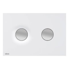 Кнопка управления AlcaPlast для скрытых систем инсталляции белый-хром матовый M1976-2