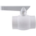 Кран шаровой Kalde d=50 для полипропиленовых труб под сварку (цвет белый), 3242-vlb-500003