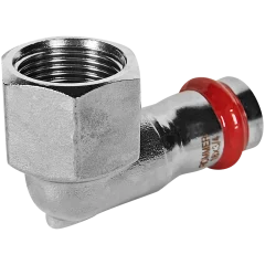 Угольник ROMMER-переходник-ВР, 18х3/4, из нержавеющей стали прессовой