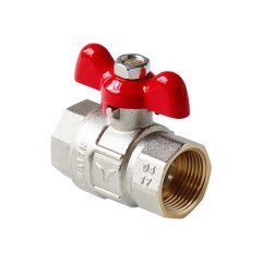 Кран шаровой полнопроходной Pro Aqua D 1 ручка-бабочка, В-В, FWB63-F25-F25x