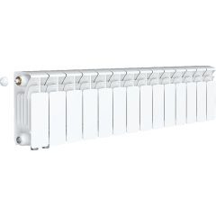 Радиатор биметаллический RIFAR BASE VENTIL 200 BVL 14 секций нижнее левое подключение (белый RAL 9016)