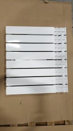 Уцененный товар (скол краски на нижней части секции): Радиатор биметаллический ROMMER Optima BM 500 8 секций боковое подключение (RAL9016), RBM-0210-050008