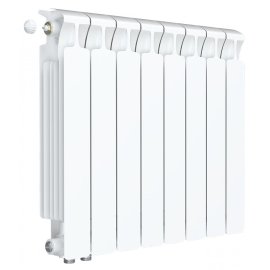 Радиатор биметаллический RIFAR MONOLIT VENTIL 500 MVL 9 секций нижнее левое подключение (белый RAL 9016), 3RM50.VL-9