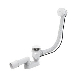Сифон для ванны AlcaPlast автомат комплект, белый, A51BM