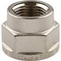 Муфта TIEMME ВВ никелированная 3/4х1/2 для стальных труб резьбовой, 1500193