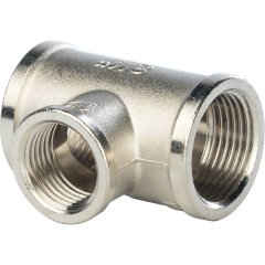 Тройник STOUT ВВ переходной никелированный 3/4X1/2X3/4, SFT-0022-341234
