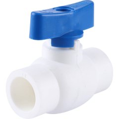 Мини-кран шаровой Kalde для полипропиленовых труб d=20 для полипропиленовых труб под сварку (цвет белый)