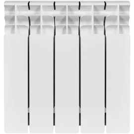 Радиатор биметаллический STOUT TITAN 350 5 секций боковое подключение (белый RAL 9016), SRB-3310-035005