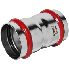 Муфта ROMMER равнопроходная, 54, из нержавеющей стали прессовой