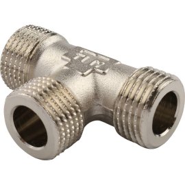 Тройник TIEMME НН никелированный 1/2 для стальных труб резьбовой, 1500233