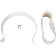 Хомут комплект D100 ROMMER (уплотнение под хомут, хомут стальной гнутый, саморезы)