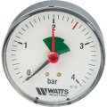 Манометр аксиальный WATTS 80мм 1/4 давление 4 бар