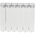 Радиатор алюминиевый STOUT ALPHA 350 6 секций боковое подключение (белый RAL 9016), SRA-2310-035006