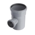 Тройник ВК ПП 110/50х87, серый,РТП