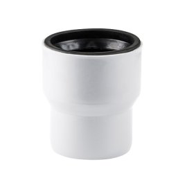 Переход ELITE с чугуна на пластик с манжетой МК МПП 124/110, белый, РТП