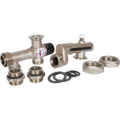 Насосно-смесительный узел STOUT SDG-0120 с термостатическим клапаном 20-55°C, без насоса