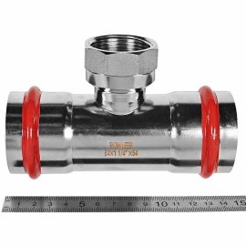 Тройник-Переходник ROMMER ВПр-ВР, 54х11/4, из нержавеющей стали прессовой, RSS-1015-054114