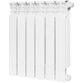 Радиатор биметаллический STOUT Space 500 6 секций нижнее правое подключение RAL9016, SRB-0320-050006