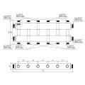 Модульный коллектор GIDRUSS MK-150-6DUx25 (до 150 кВт, 2 магистр. подкл. G 1, 3 контура G 1 вверх и 3 вниз)