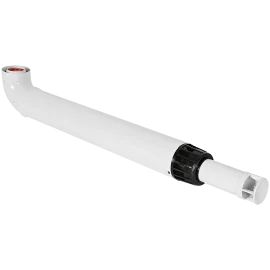 Комплект традиционного дымохода ROMMER АНТИЛЕД D60/100, L1000 (Bosch,Buderus,Navien S/C/E,Baxi ECO Nova (кроме 31F и 1.31F)/Classic,Fondital)в комп. фланец