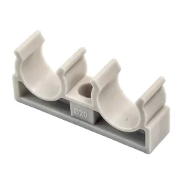 Опора для труб двойная PPR 20,  серый, РТП