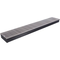 Внутрипольный конвектор STOUT SCN-1100 80х240х1400 (Решётка роликовая) правое подключение, SCN-1100-0824140