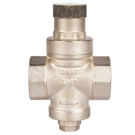 Редуктор давления ROMMER PN16 вн/вн 3/4  без подключения манометра, RVS-0009-000020