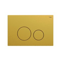 Панель смыва РЕХАУ NOVA ORB STEEL с круглыми клавишами с покрытием против отпечатков пальцев, нержавеющая сталь, брашированное титановое золото, матовый, 19102661001