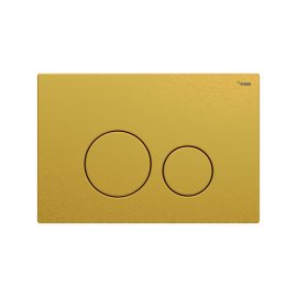 Панель смыва РЕХАУ NOVA ORB STEEL с круглыми клавишами с покрытием против отпечатков пальцев, нержавеющая сталь, брашированное титановое золото, матовый, 19102661001