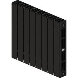 Радиатор биметаллический RIFAR SUPReMO 500 8 секции боковое подключение (Антрацит), 4RS50-8-AN