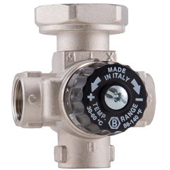 4-ходовой термостатический смесительный клапан BARBERI Rp 3/4” F - G 1”1/2 F