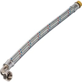 Гибкая подводка для воды STOUT НР 1 х ВР 1 угловая , длина 600 мм, SHF-0166-252525