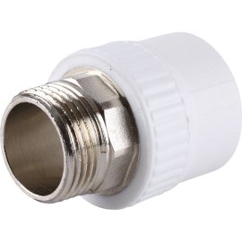 Муфта комбинированная Kalde под шестигранник (наруж. резьба, 32x1 ) для полипропиленовых труб под сварку, 3222-nmo-321006