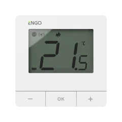 Умный Терморегулятор ENGO Controls ZigBee/868 МГц, 2хАА, белый