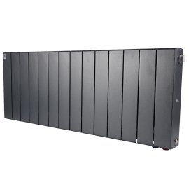 Радиатор биметаллический RIFAR SUPReMO VENTIL 350 SVR 14 секций нижнее правое подключение (Цвет ТИТАН), 4RS35.VR-14-TI