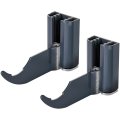 Комплект настенных регулируемых кронштейнов для радиаторов STOUT (2 шт.) Графит RAL 7024, SKU-0320-000080 7024