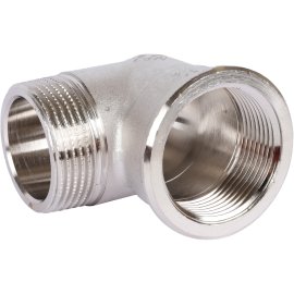 Угольник TIEMME НВ никелированный 1 1/4х1 1/4 для стальных труб резьбовой, 1500431