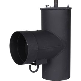 Патрубок дымохода вертикальный ROMMER D=150, L=304, H=396, RSB-1110-041395