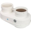 Элемент дымохода STOUT DN80/80 адаптер для подкл. разд. труб (совместимый  Bosch (фланец ) PP-Ryton, SCA-8080-240002