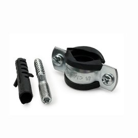 Хомут в комплекте (М8) металлический 2 1/2 (73-80), RTP