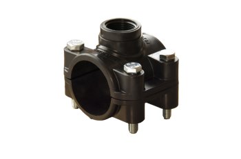 3000025012 Политэк Седелка с внутренней резьбой для ПНД труб (крепление - болт) 25 - 1/2 ТПК-АКВА