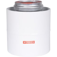 Начальный участок традиционный вертикальный коаксиальный ROMMER D60(м-м)/100(п-п) хомут в комплекте + втулка D60 L-50