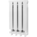 Радиатор алюминиевый Global ISEO 500 4 секции боковое подключение (белый RAL 9010), IS05001004